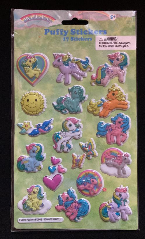 Retro puffy stickers