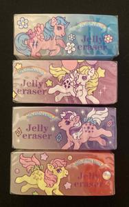 Retro jelly erasers
