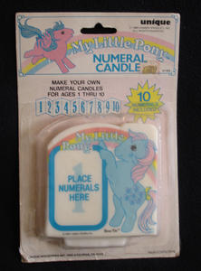 Bowtie numeral candle