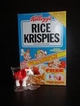 Rice Krispies box from 1992 featuring the Christmas Baby offer