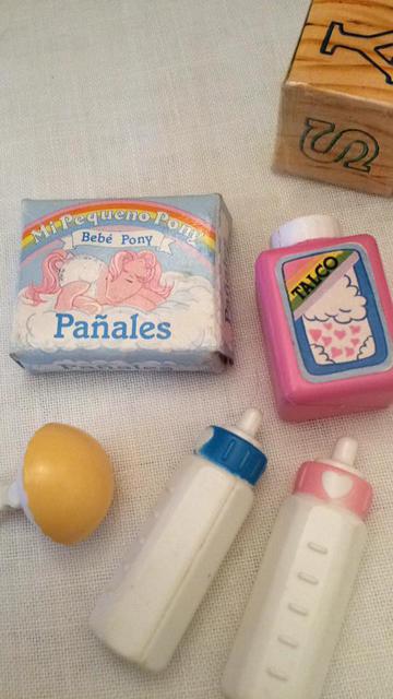Diaper box and powder bottle from the Spanish Nursery