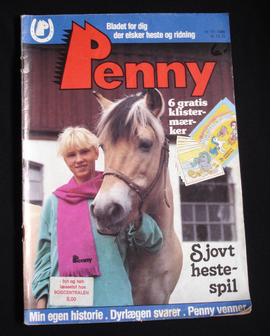 Vintage horse magazine advertising Panini stickers