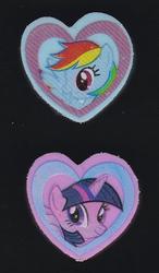 Twilight Sparkle & Rainbow Dash miniature hearts